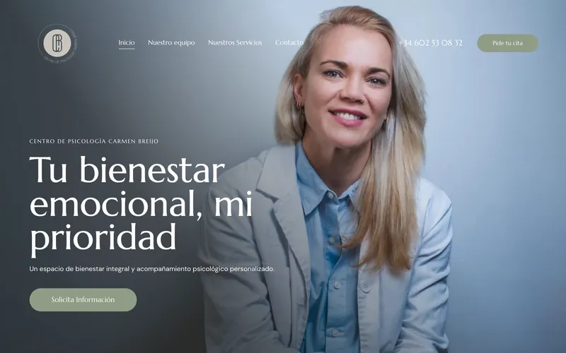 Web de Carmen Breijo diseñada por Lapriex Digital
