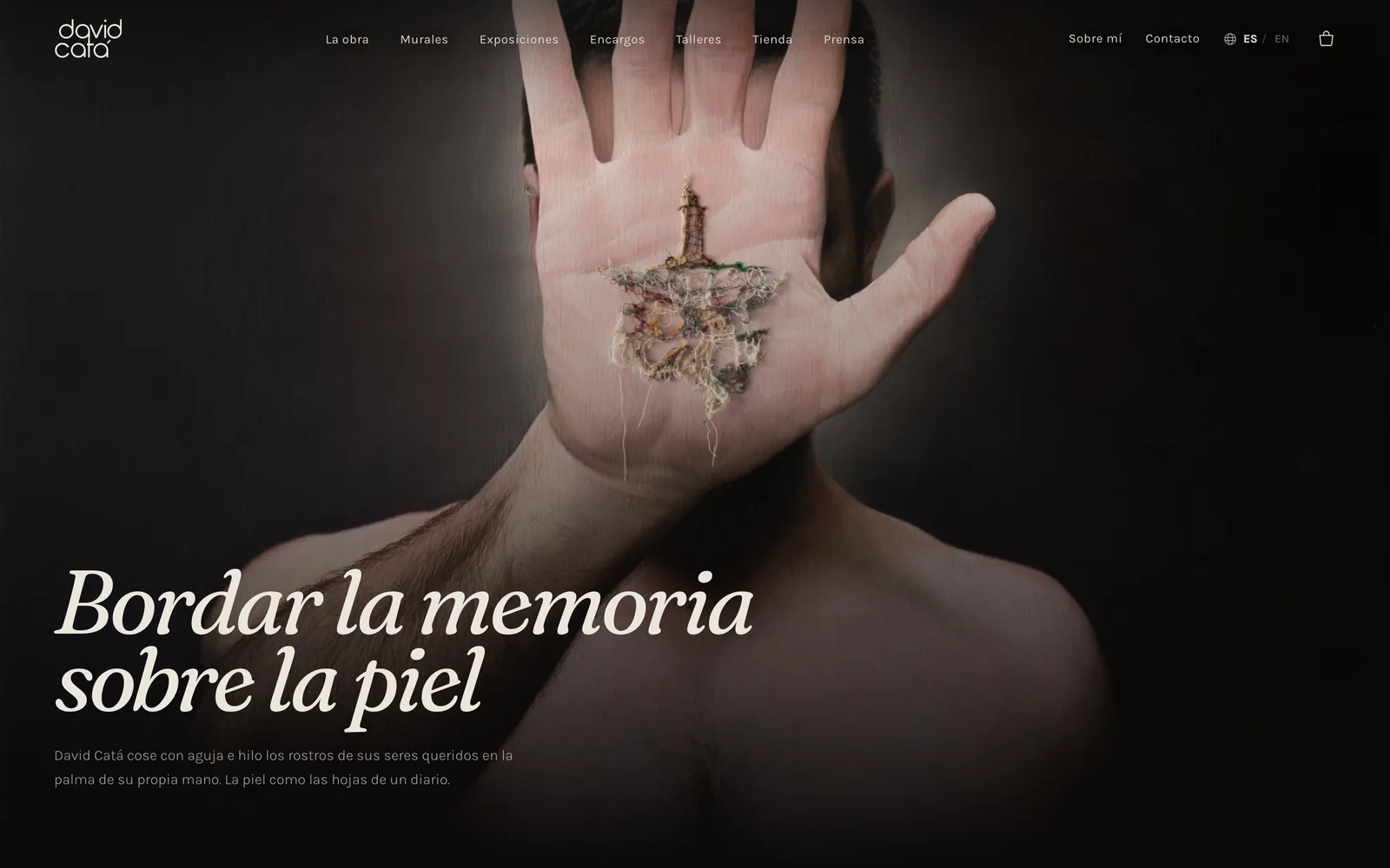 Web de David Catá diseñada por Lapriex Digital