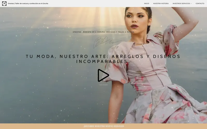 Web de Orestas diseñada por Lapriex Digital