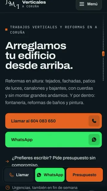 La nueva web de JMI Verticales