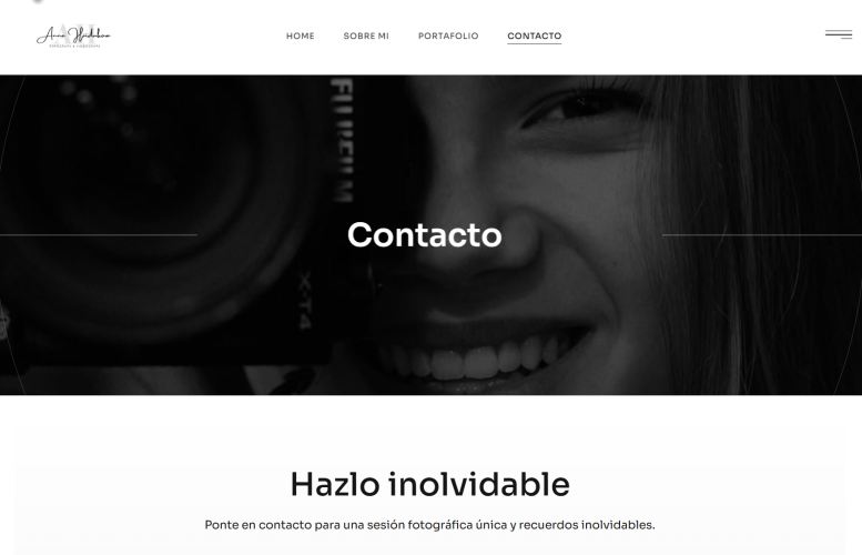 Diseño web profesional para fotografia y video