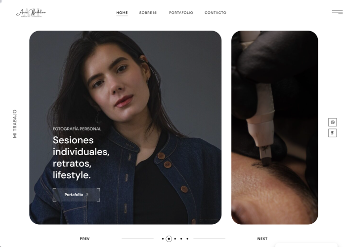 Diseño web profesional para fotografia y video
