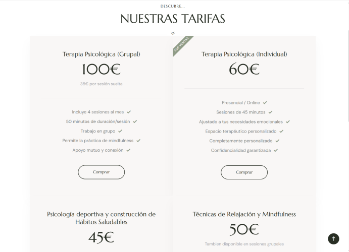 Diseño web profesional para centro de psicología en A Coruña