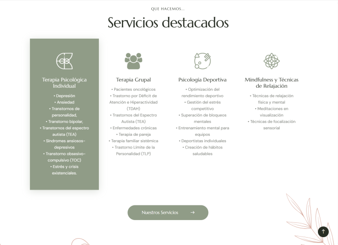 Diseño web profesional para centro de psicología en A Coruña