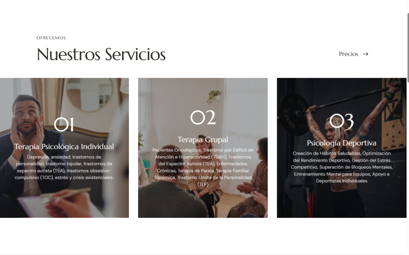 Diseño web profesional para centro de psicología en A Coruña