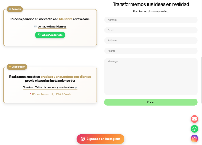 Diseño web profesional para tienda online de moda arsesanal
